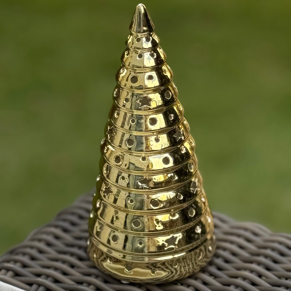 Gold Decorative Light Up Tree
